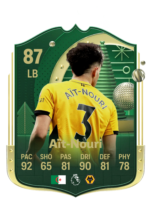 copFutinfo's tweet photo. 🎅Advent Calendar - Day 3 🎄

Concept Winter Wildcard

Rayan Aït-Nouri 🇩🇿

LIKE❤️&amp; FOLLOW    

#FC25 #EAFC25 #EAFC #EASportsFC #Christmas #WINTER https://t.co/TjQ9SPoliB