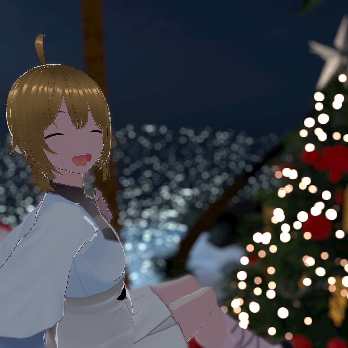 suzusuzusong's tweet image. ここのツリーが1番好き🎄
すずサンタ充電満タンです！
みなさん気をつけてお越しくださいね♪

#codaband #宮内家 #Xmas #cluster