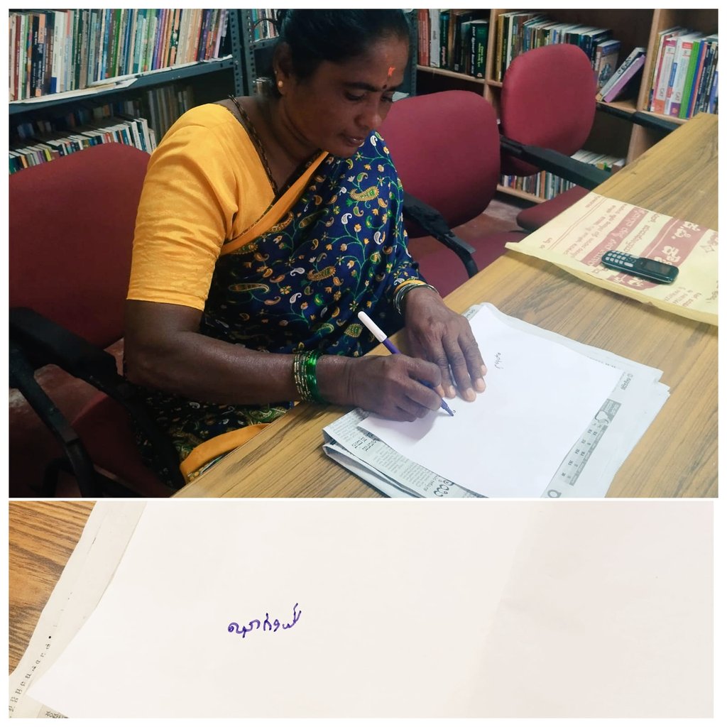 readingkafka's tweet image. First-generation learner kids in this rural public library have taught their parents & grandparents to sign their names. 💖
#librariesforall #learningforall