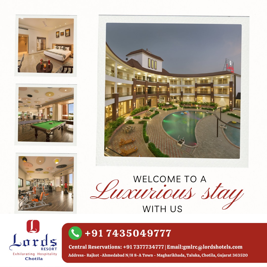 LordsChotila's tweet photo. Indulge in luxurious rooms, savor delectable cuisines, and relax by the pool at Lords Resort Chotila.

#LordsHotels #LordsResorts #Lords_Chotila #bluecoriander #staycation #Holidays #tourism #India #domestic #hotelstay #rooms #travel #tourist  #rajkotinstagram #chotilatemple https://t.co/lOV2Q5Jmel