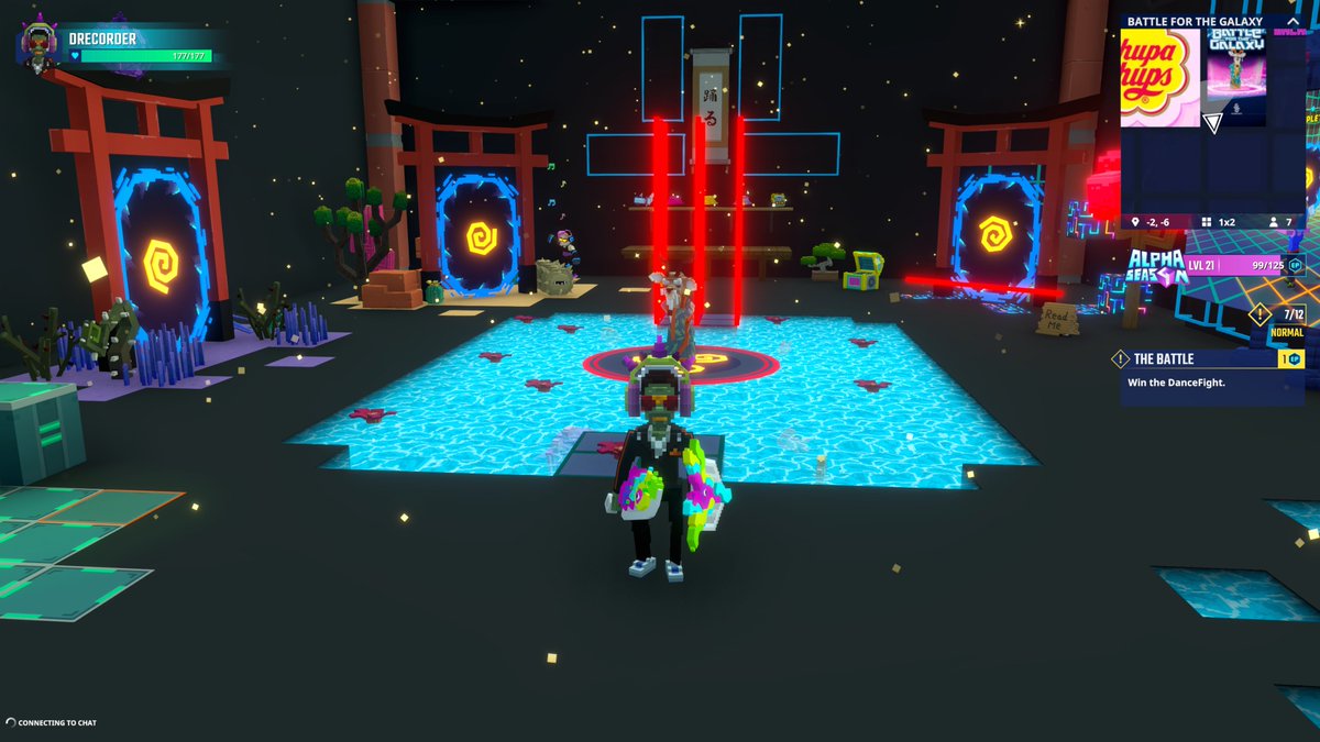lacer72's tweet photo. Training at the Battle of Galaxy Dojo in @TheSandboxGame. Preparing to defend the universe, one punch at a time! 🥋🌌 @dancefightapp https://t.co/3Wcw9a3aGU #TheSandbox #AlphaSeason4 #AS4SocialChallenge https://t.co/Tgp35cIhMY