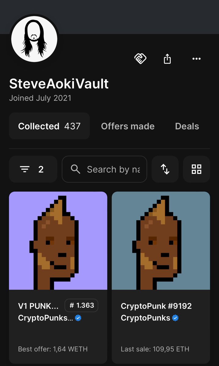 Avenged Sevenfold, the iconic metal rock band, has just acquired a  CryptoPunk V1 #8878 for 2.85 ETH ($11,138). 
😱

More celebrities are setting their sights on V1s, like <a href="/steveaoki/">Steve Aoki</a> , who reunited a V1/V2 pair just a few months ago.🔥

<a href="/v1punks/">CryptoPunks ᵛ¹</a> <a href="/TheOfficialA7X/">Avenged Sevenfold</a> <a href="/ChristiesDigArt/">Christie's Digital Art</a>