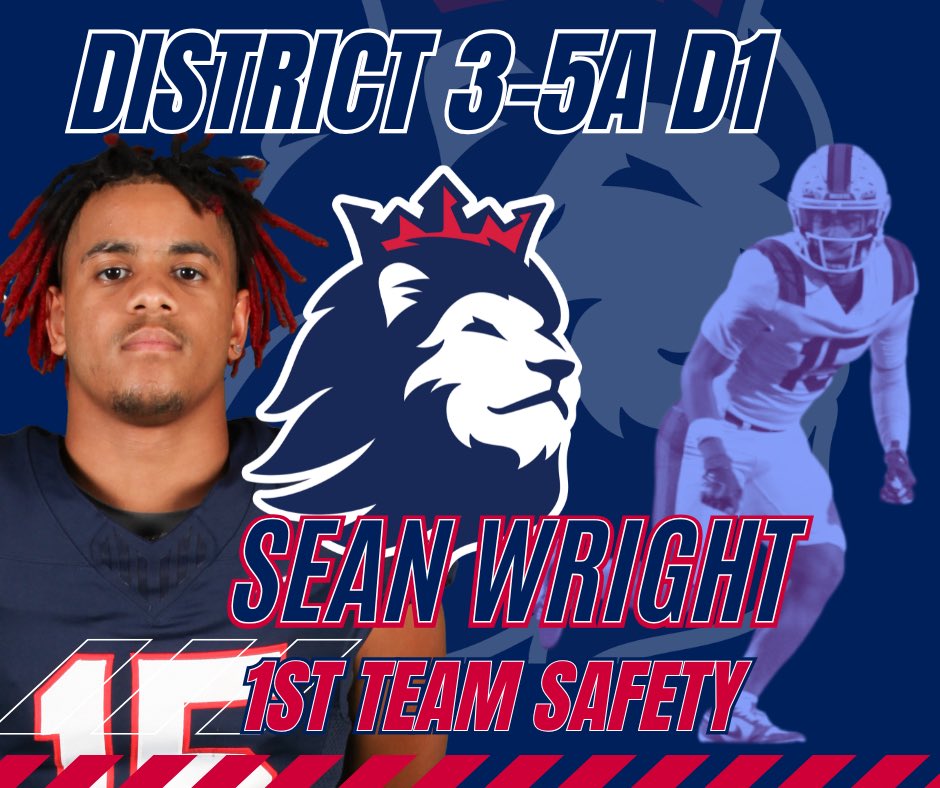Congrats to <a href="/_SeanWright_/">Sean Wright</a> on being named 1st team 3-5A All District 
#RoyalRecruits👑