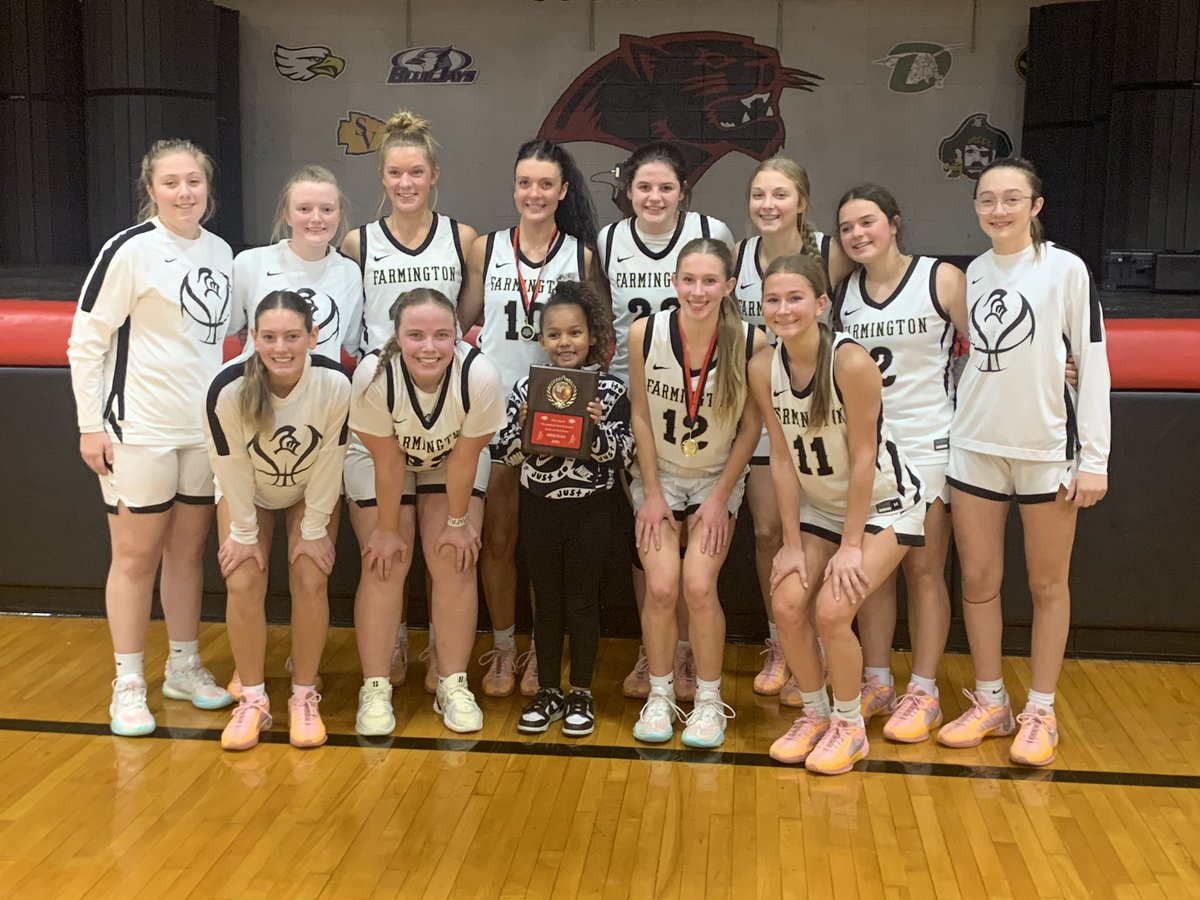 Congratulations to the Farmington Knight girls basketball team on winning the Herculaneum Tournament!  Congrats to Kate Jenkerson for making the All Tournament team and Madison Mills being named tournament MVP.