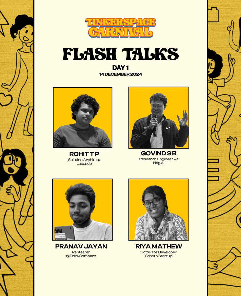 TinkerSpaceHQ's tweet image. Flash talks are here to spark your curiosity! 🚀

Join us at TinkerSpace Carnival for quick, impactful sessions packed with ideas, inspiration and innovation. 💡✨️

#SpaceCarnival #Flashtalks #idea #inspiration #Anniversary #celebration #fun #techculture