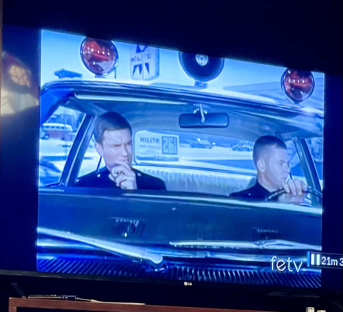 Car_Guy_Tom's tweet image. Adam-12 Fun Fact: The gas station in this scene is selling 100-octane gas. #Adam12 #Adam12FunFact #Octane