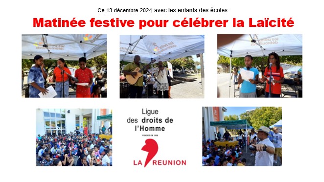 Ce 13 décembre 2024, avec les enfants des écoles
Matinée festive pour célébrer la Laïcité