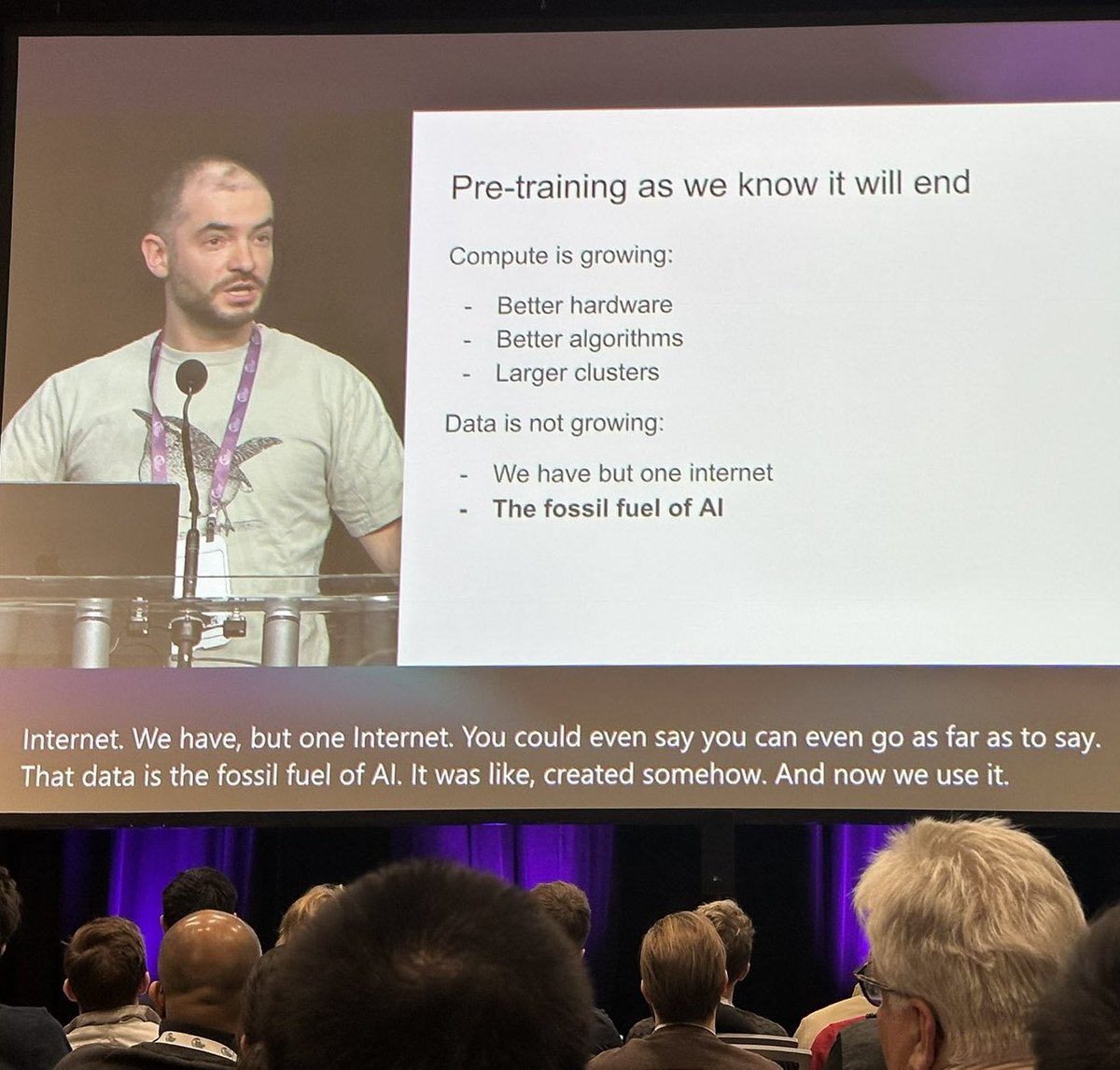 Ilya Sutskever gave a full talk on "Sequence to sequence learning with neural networks"

It's one of the most important talks in 2024

Here are some of my favourite insights from the talk 🧵