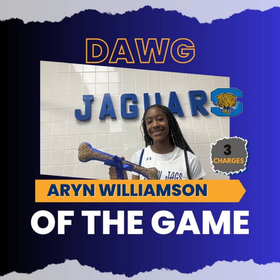 SummitGBB's tweet photo. Tonight’s DAWG award goes to our Junior Aryn Williamson who took 3 charges tonight! 👏🏾👏🏾💙🔥🖤
#DictateandDefend💯
@MISDSummitJags @MISDathletics https://t.co/Vijoi9uRla