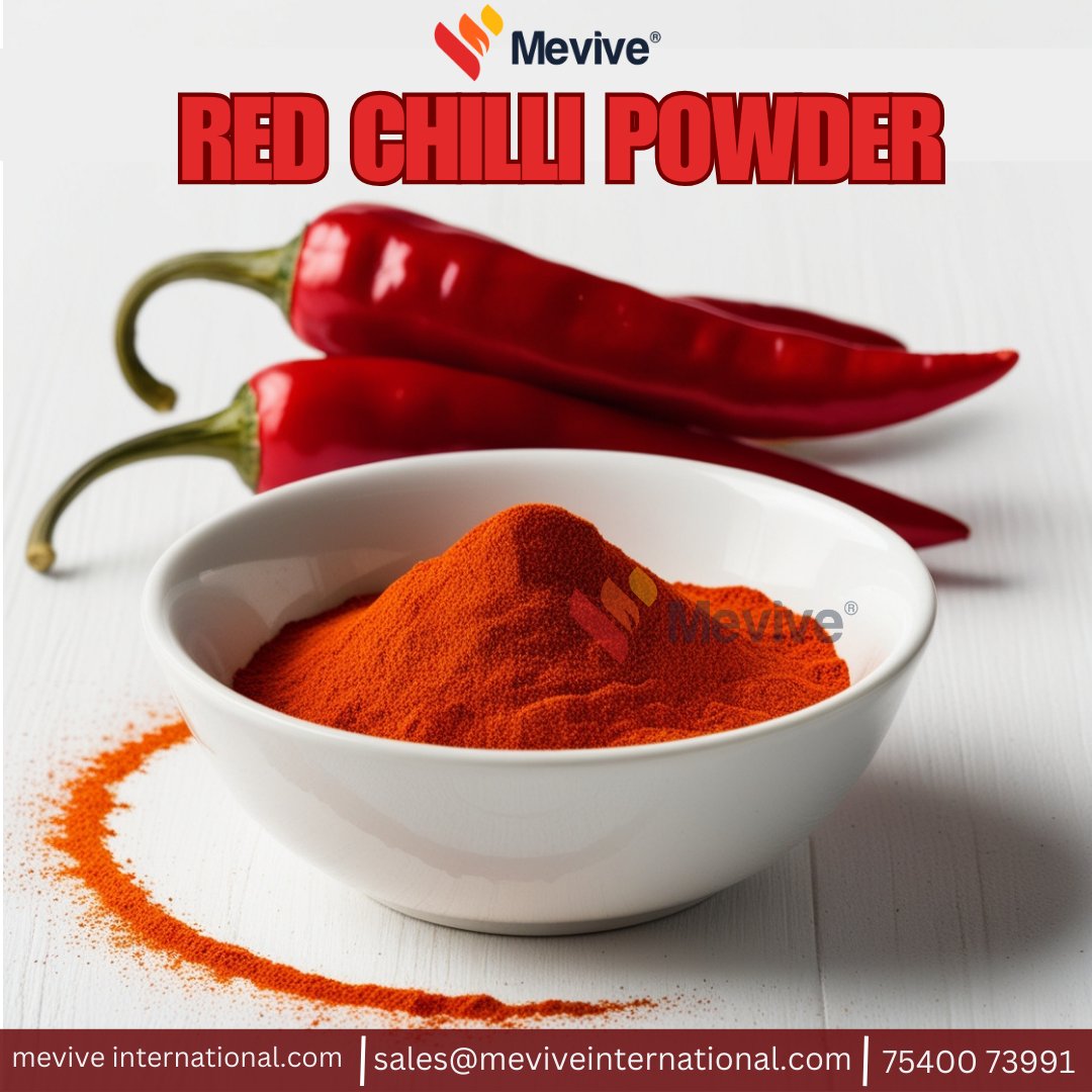 MeviveIntl's tweet image. 🌶️ Benefits of Our Red Chilli Products:
✨ Pure &amp;amp; Natural
🌶️ Rich Color and Flavor
✨ Hygienic and Safe
🌶️ Extended Shelf Life

Contact Us Today!
meviveinternational.com/product/spice-…
✉️ sales@meviveinternational.com
📞 +91 7540073991

#RedChilliPowder