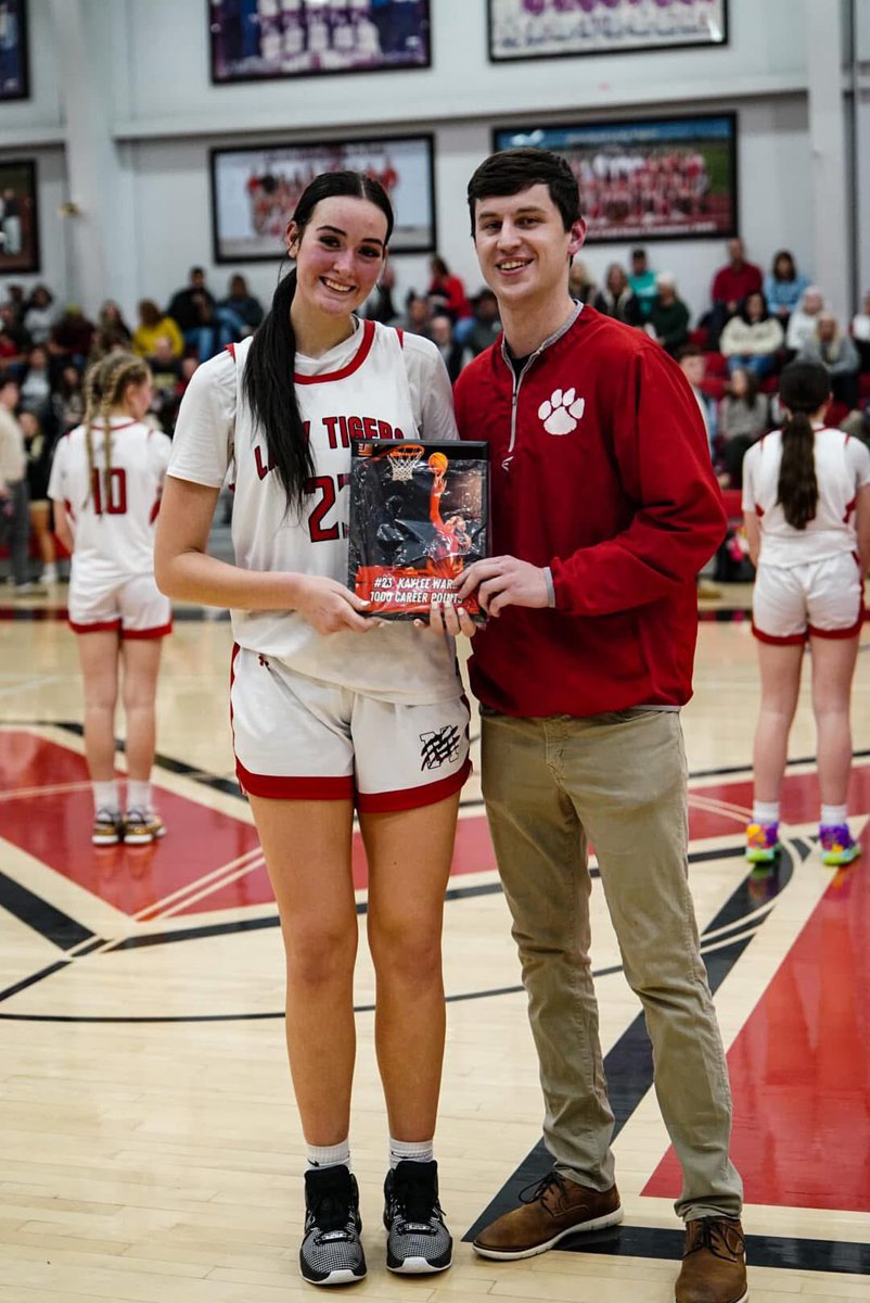 Congratulations to Lady Tiger <a href="/kayleeWard2026/">Kaylee Ward</a> for scoring her 1,000th career point tonight! Big time accomplishment especially for a junior. Very proud of Kaylee! #LTT