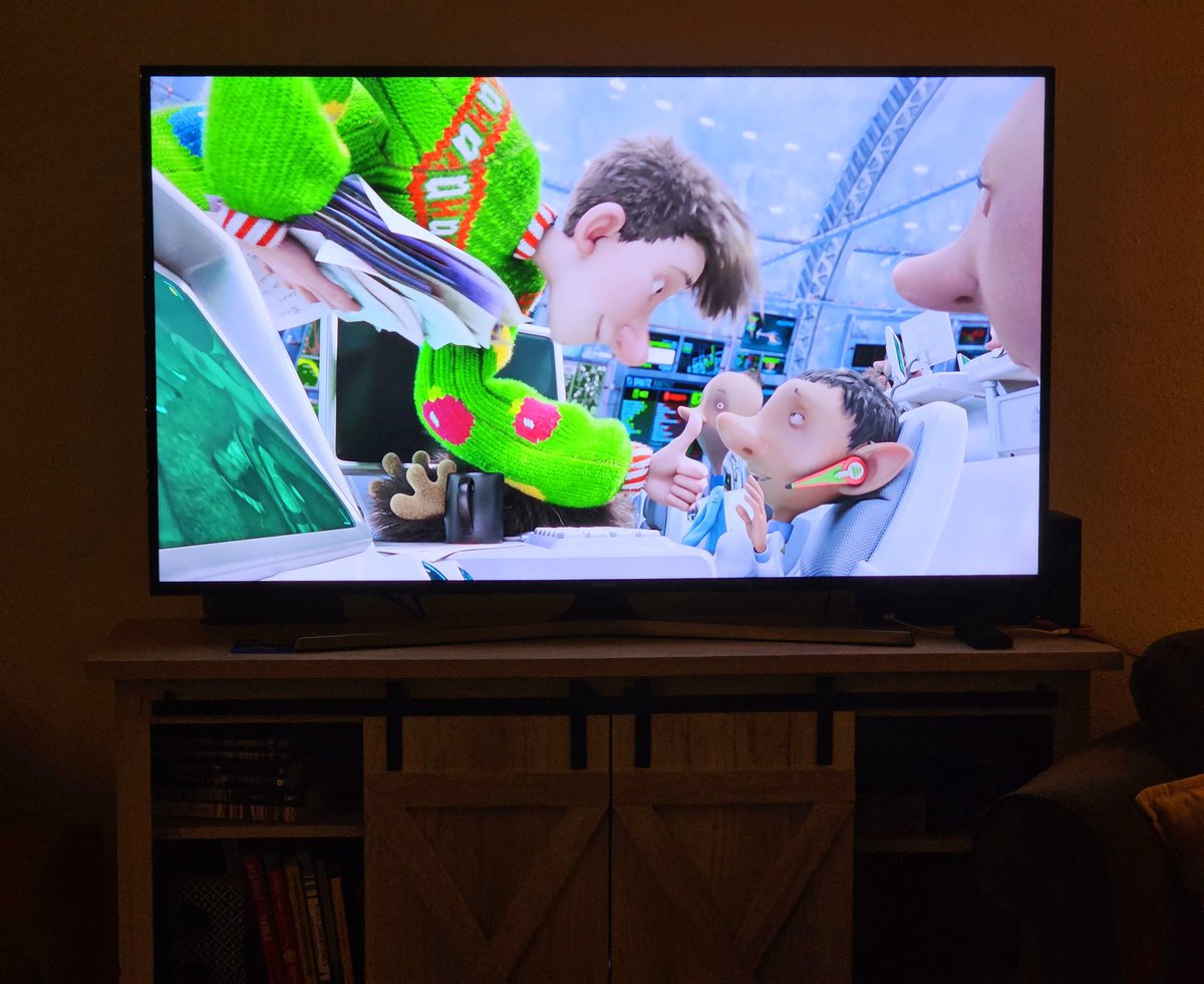 jasonshane_b's tweet photo. Giving this one a go for family movie night, @EStephenBurnett. Never seen it myself. #christmas #arthurchristmas #fantasticaltruth https://t.co/uqmjz6wcwE