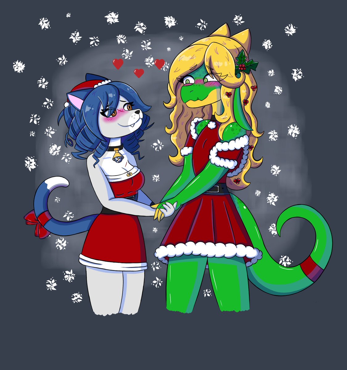 A Christmas Surprise😳💙✨❄️

Nekird belongs to me
Rocio belongs to <a href="/Lagartuz_gartuz/">LazyGartuz</a> 💙💙