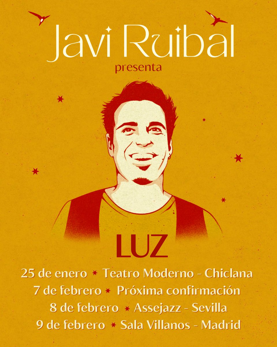 javiruibalpercu's tweet photo. 💫 Empieza a tomar forma la gira de presentaciones de LUZ sabéis que sin vosotros no hay nada, gracias por estar siempre ahí.  Os lo vamos a dar todo en el escenario.  ¡ Ahí nos vemos ! https://t.co/wKgW934mB0