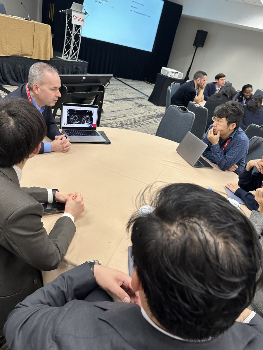 Some awesome small group session for the SCAI CHD group! #SCAIfellows