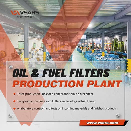vsarsfilter's tweet image. At our production plant, every detail matters. With three lines for oil filters and spin-on fuel filters, plus two more for oil and ecological fuel filters, we’re shaping solutions that balance performance and sustainability.

#FilterManufacturing #EcoInnovation #B2BPartnerships