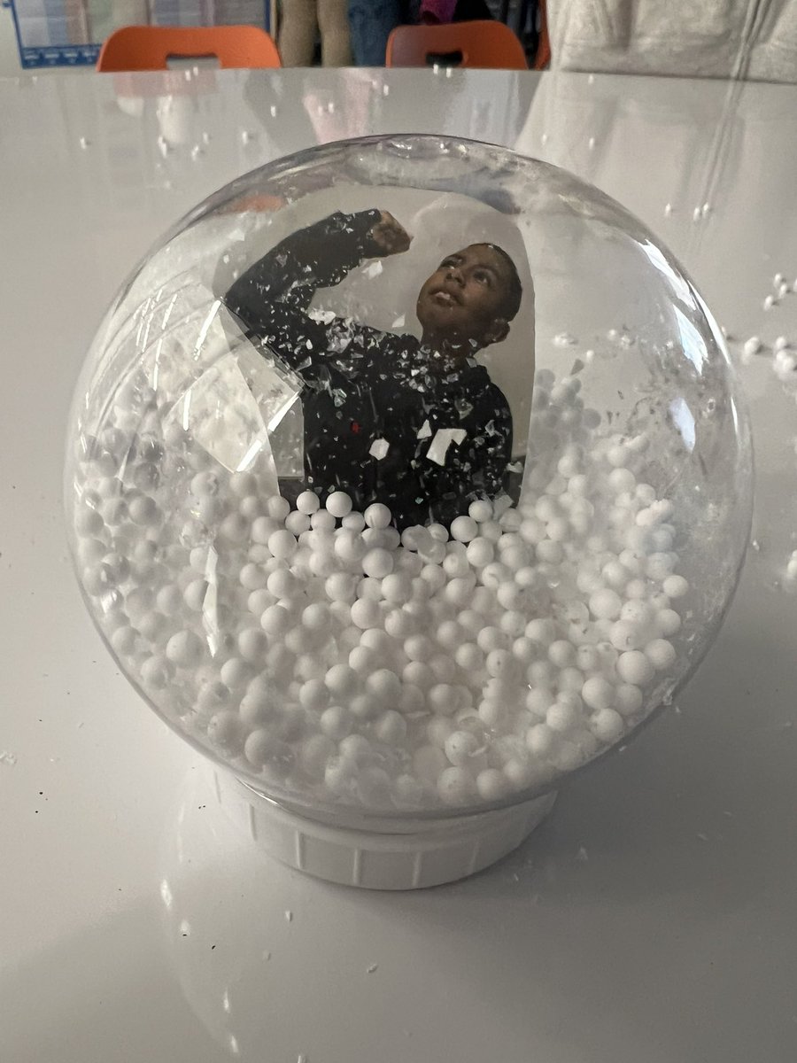 Cute snow globes we made today!