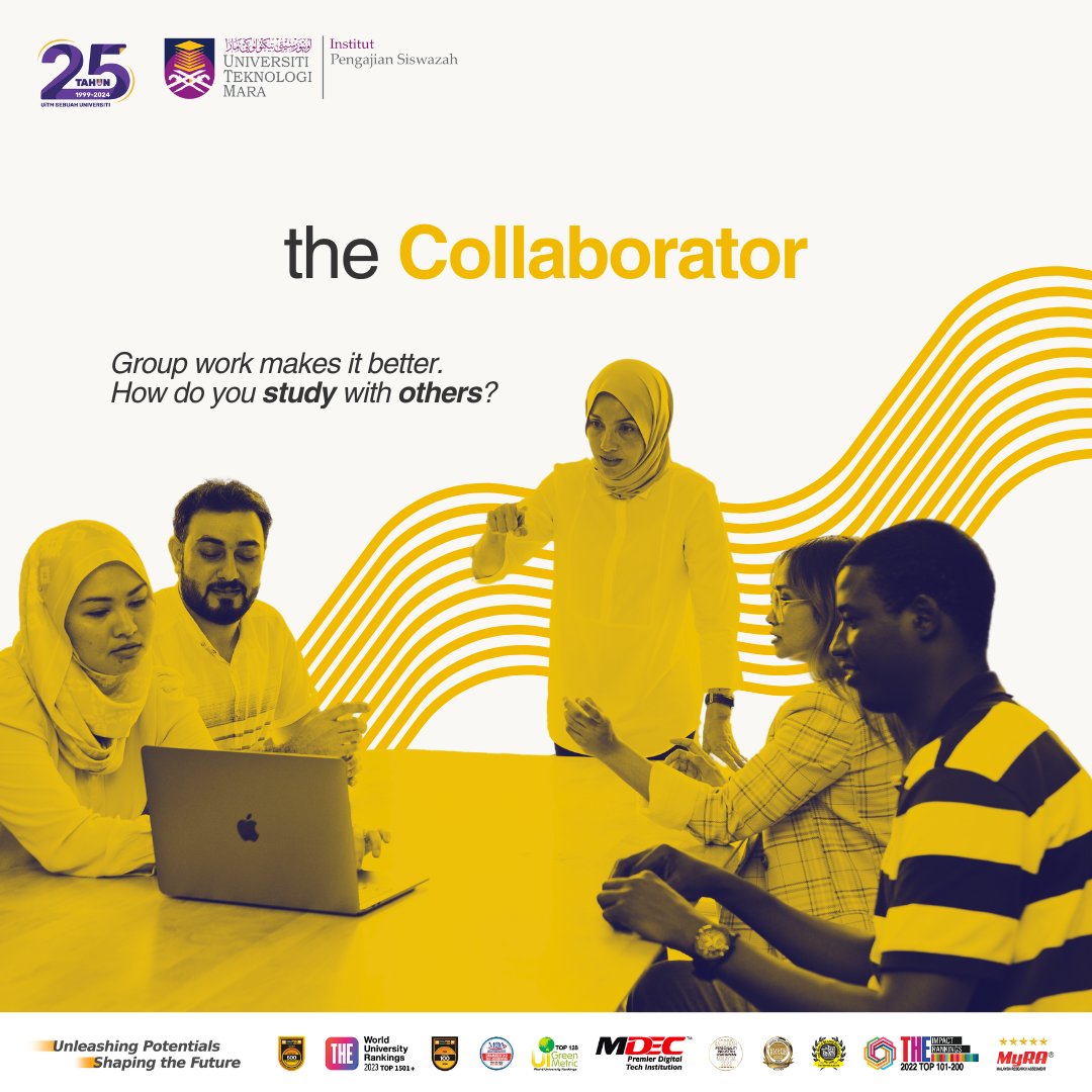 IPSisUiTM's tweet photo. Night Owl, Lone Wolf, Collaborator, or Multitasker, what’s your study style? Discover the habits that help you thrive and let us know which one resonates with you. Find opportunities at https://t.co/YOKI67gdmT #UiTMDiHatiku #UiTM25Tahun #StudyInUiTM #PostGraduate #StudyStyle https://t.co/6g2uz9YLzP