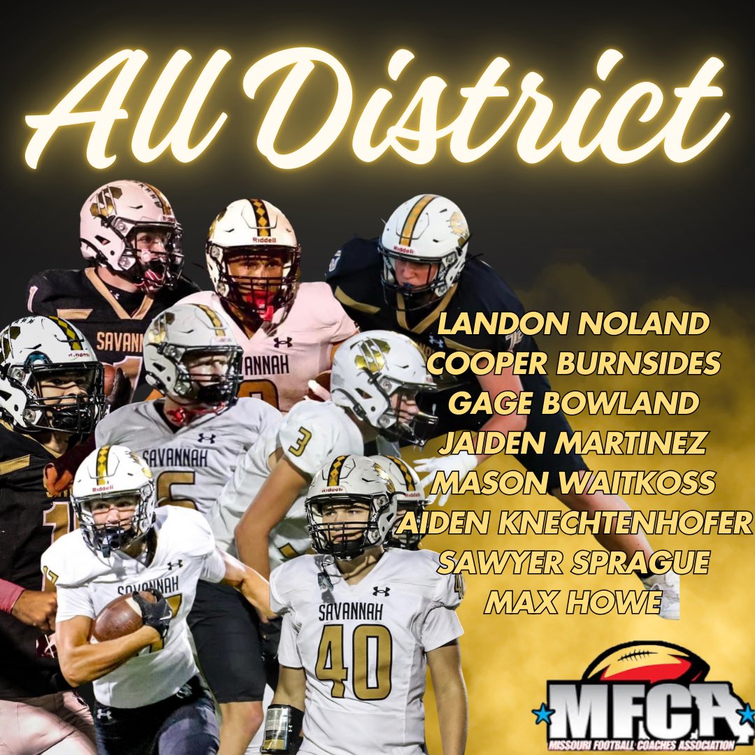 Congrats to our guys for earning an All District Selection! 

#GRIT

<a href="/LandonNoland/">Landon Noland</a> 
<a href="/GageBowland43/">Gage Bowland</a> 
<a href="/CooperBurnsides/">Cooper Burnsides</a> 
<a href="/tinez_2/">Jaiden Martinez</a> 
<a href="/MaxHowe12/">Max Howe</a> 
<a href="/aidenk_9/">Aiden Knechtenhofer</a> 
<a href="/24masonwaitkoss/">Mason Waitkoss</a> 
Sawyer Sprague