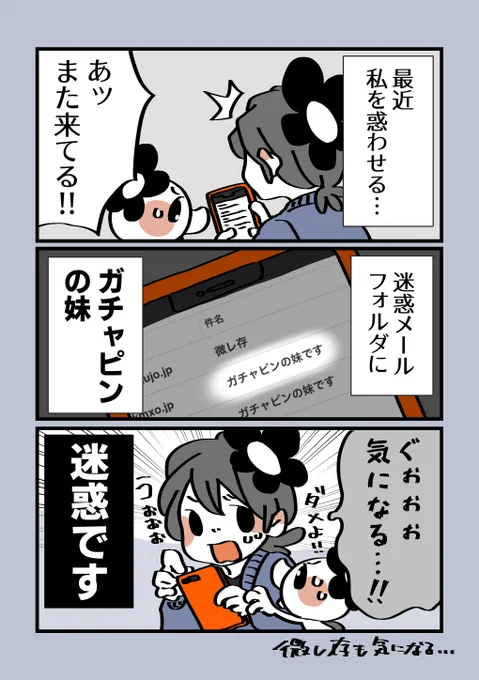 気に入った迷惑メールだけ残してる✉️
(開かないけど) 