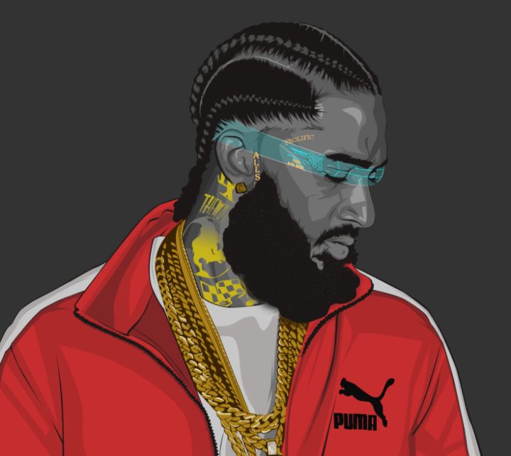 Art of the Day: "Nipsey Hussle". Buy at: ArtPal.com/VexArts?i=2490…