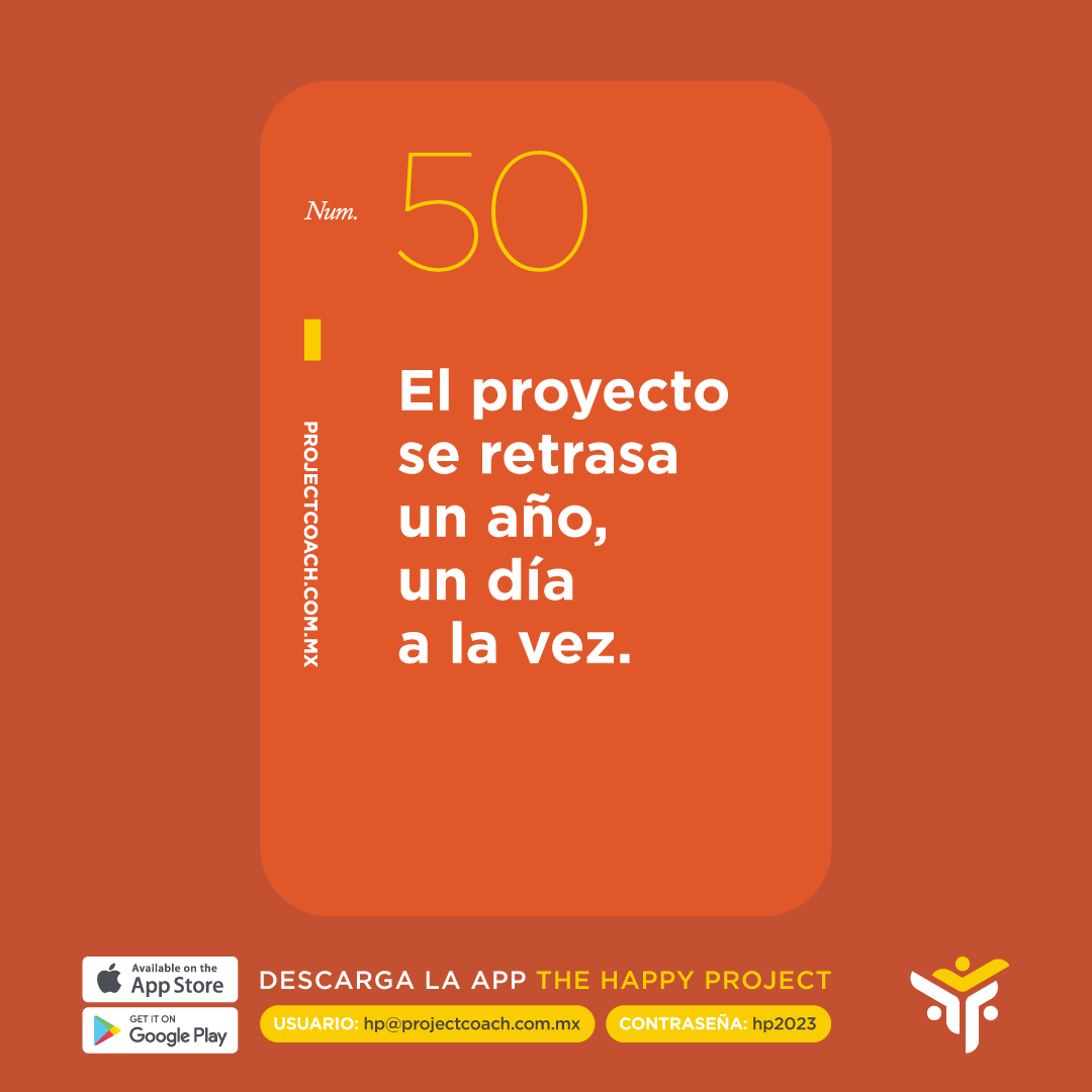 PROJECTCOACHMX's tweet photo. Frase 50/52 de nuestro deck de 52 Thankfool, Therapeutic, Funny &amp; Smart(...ish) Cards to Survive Project Management by PROJECTCOACH Anniversary Edition.
Todas las frases en la app THE HAPPY PROJECT 
Ingresa los siguientes datos 
USUARIO: hp@projectcoach.com.mx 
CONTRASEÑA: hp2023 https://t.co/yn9Pe4lDYG