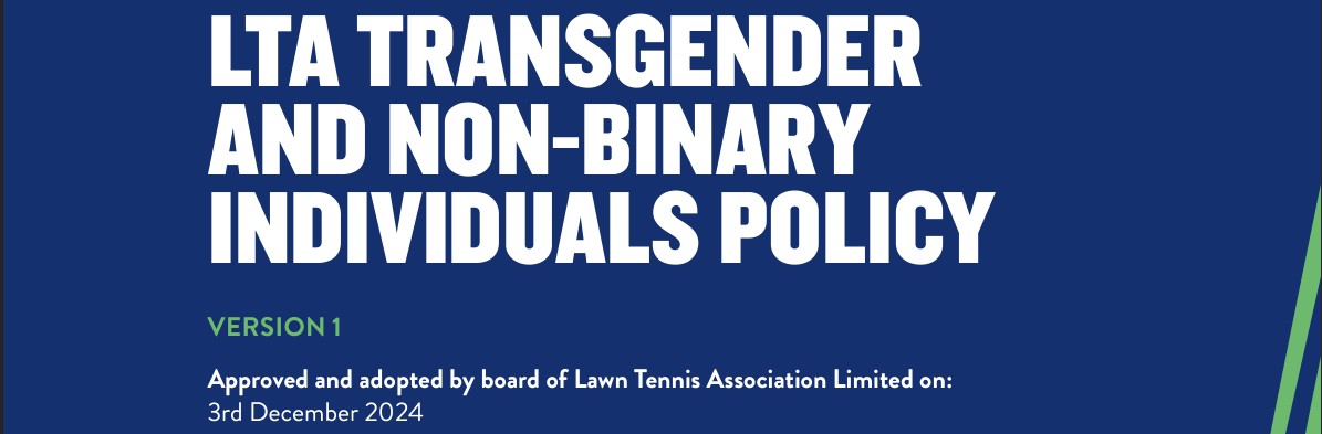 Pride in Tennis – Statement on <a href="/the_LTA/">LTA</a> Transgender and Non-Binary Policy

prideintennis.org.uk/lta-transgende…

#prideintennis #LGBTQsport