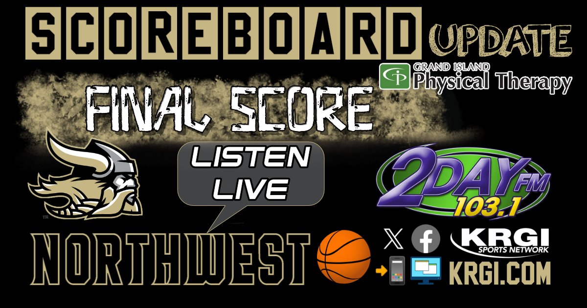 KRGIsports's tweet photo. 🏀 Girls/FINAL 🏀
Northwest - 62
Crete - 27
📻 2DAYFM 103.1 
💻📱https://t.co/kz34RZwj5U
📍 Crete, NE 
#nebpreps https://t.co/JzhxVqIekj