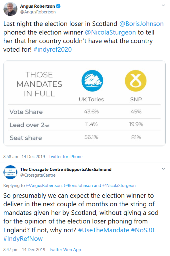 CrossgateCentre's tweet photo. SIX YEARS AGO today Spook Robertson was tweeting #IndyRef20. Like the subsequent 'No ifs, no buts Free In 23' IndyRef23 it was pure shite - as our sceptical response anticipated π https://t.co/JNYXxj7Vkh