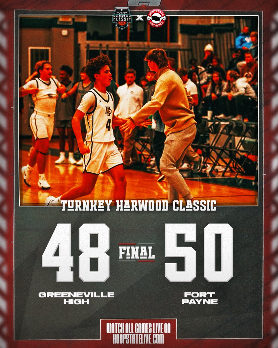 DAY 1 | GAME 4 - Final

𝗣𝗹𝗮𝘆𝗲𝗿 𝗼𝗳 𝘁𝗵𝗲 𝗚𝗮𝗺𝗲: JJ Willoughby 

Come out to the Turnkey Hardwood Classic at Webb School of Knoxville or see all the action LIVE: sapphire.maestro.io/hoopstate/2024… 📺🏀

#TurnkeyClassic | #HoopState