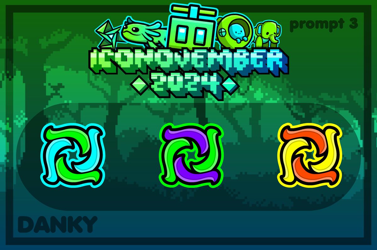 DanKy99_'s tweet photo. Prompt 3: Jungle or Desert (part 2) 🍃🏜️
#GeometryDash @RobTopGames https://t.co/Xfta7ujobY