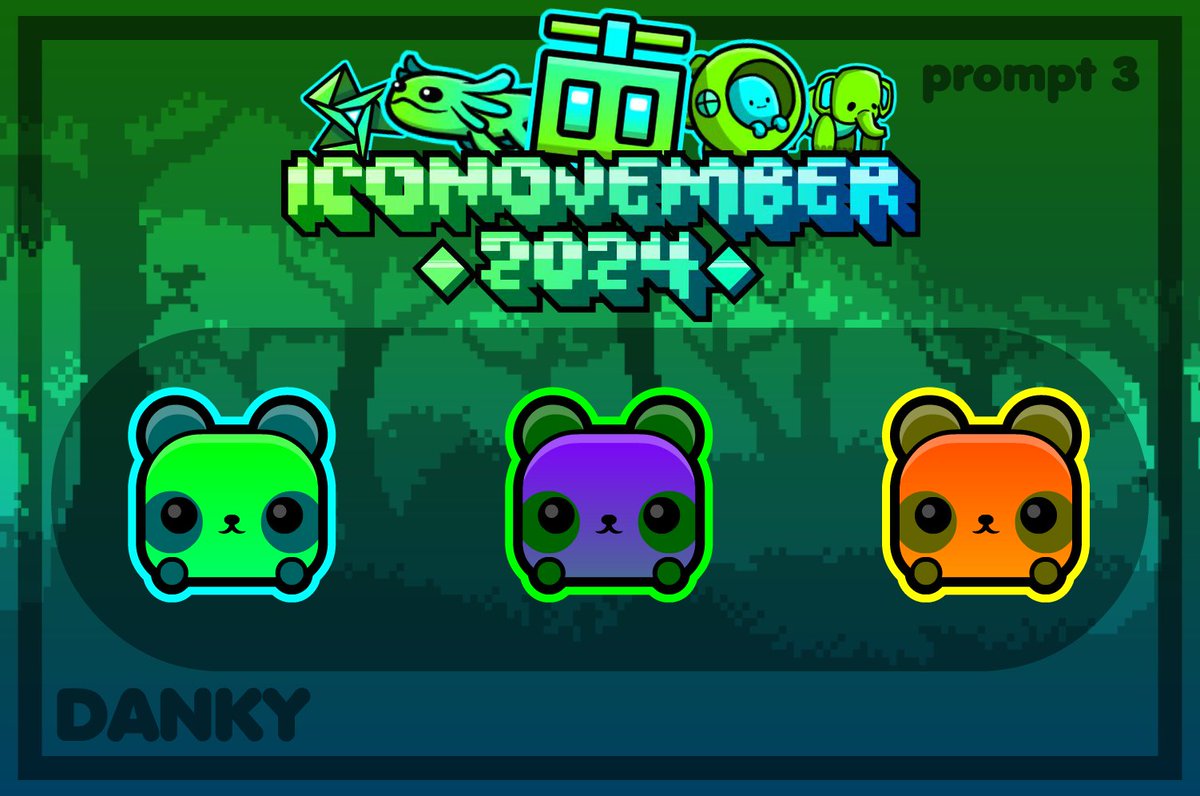DanKy99_'s tweet photo. Prompt 3: Jungle or Desert (part 1) 🍃🏜️
#GeometryDash @RobTopGames https://t.co/MAWlRw29I8