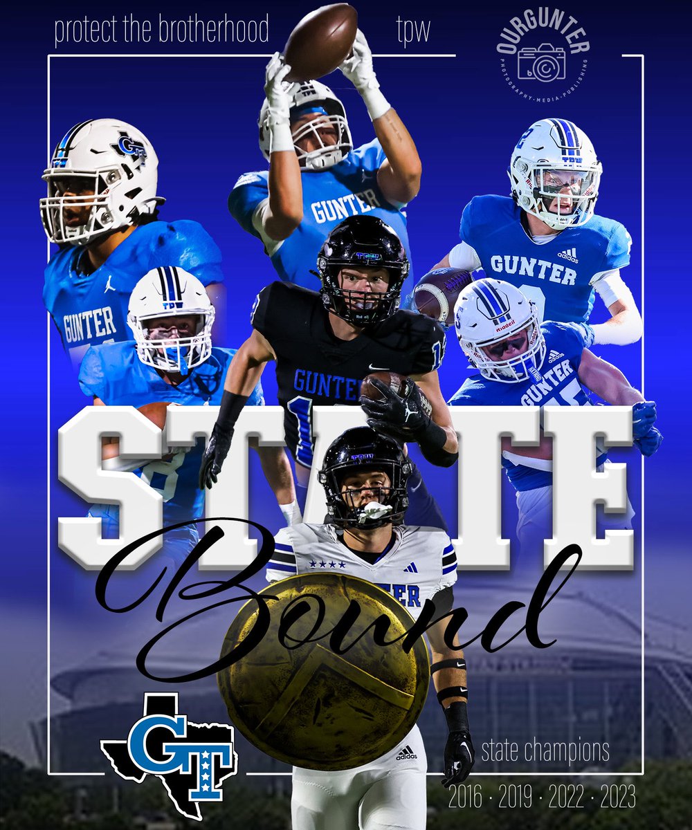 Our <a href="/gunter_football/">Gunter Tiger Football (5xStateChamps)</a> is heading to STATE! Gunter 42 • Wall 32
 • Final
<a href="/ourgunter/">@OurGunter</a>  <a href="/CoachFieszel/">Jake Fieszel</a>  <a href="/dctf/">Dave Campbell's — TexasFootball.com</a> <a href="/Tepper/">Greg Tepper</a>  <a href="/FridayNghtGlory/">Friday Night Glory</a>  <a href="/MatthewOnTheMic/">Matthew Alan Brice</a>  <a href="/KennyMatthews/">Kenneth 🇺🇸⭕️U 🧬🙌🏾</a> <a href="/NickDebose/">Nicklas Debose</a> <a href="/ProfessorDiggs/">Matt Diggs</a> <a href="/ihss_dfw/">DFW Inside High School Sports</a> <a href="/BallySportsTXHS/">Local Sports High School</a> <a href="/Frosty5499/">COACH</a>