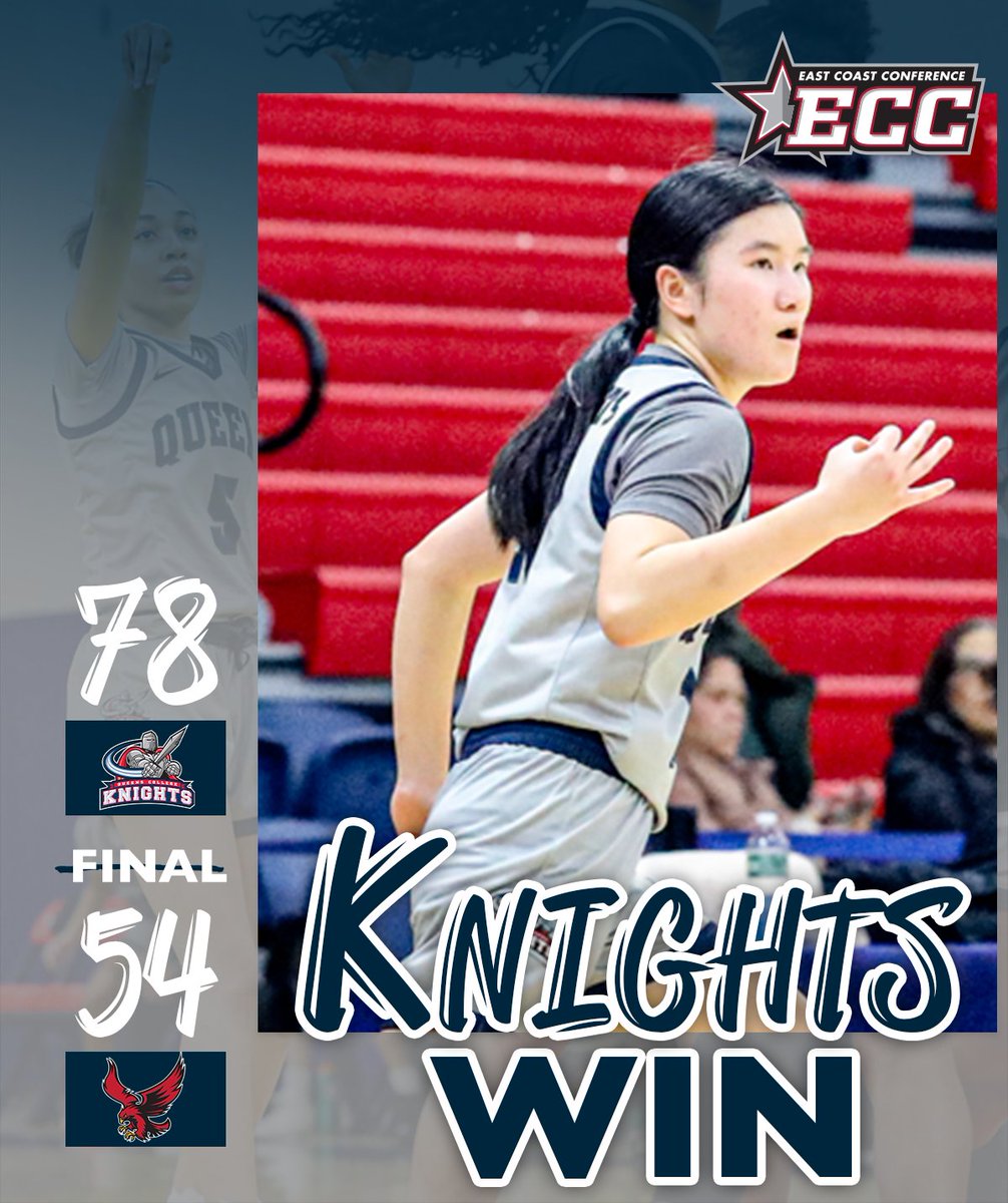 Queens College Knights (@qcknights) on Twitter photo πππππππ πππβΌοΈ Four Knights score in double-double figures led by sophomore <a href="/j_abrams7/">Jalea Abrams</a> with a game-high 18 points as <a href="/QCKNIGHTS_WBB/">Queens College WBB</a> defeats Roberts Wesleyan 78-54 in <a href="/ECCSports/">East Coast Conference</a> play. The Knights improve to 2-0 in ECC play.
Full recap to follow shortly πππππππ πππβΌοΈ Four Knights score in double-double figures led by sophomore <a href="/j_abrams7/">Jalea Abrams</a> with a game-high 18 points as <a href="/QCKNIGHTS_WBB/">Queens College WBB</a> defeats Roberts Wesleyan 78-54 in <a href="/ECCSports/">East Coast Conference</a> play. The Knights improve to 2-0 in ECC play.
Full recap to follow shortly