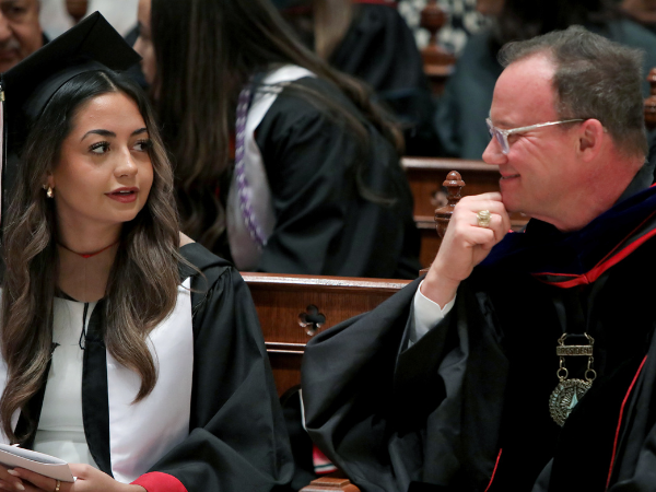 uiwcardinals's tweet photo. In one of our most beloved traditions, we're honoring the Fall Class of 2024 today with two Baccalaureate Masses in the stunning Chapel of the Incarnate Word. We offer prayers up for them as they prepare to take the next steps in their journeys! #UIWGrad https://t.co/dsQID3sbxY