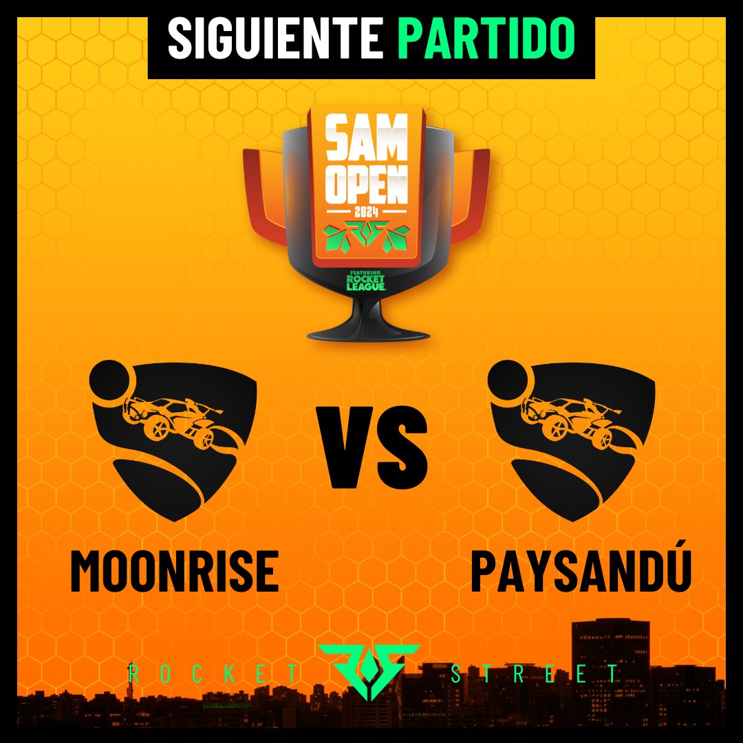 RocketStreet's tweet photo. SOLO HAY UN LUGAR: ¡MOONRISE Y PAYSANDÚ BATALLAN POR EL TOP 4!
🎙 @NotoriousZANT y @Hylax6
https://t.co/asEU2kP6hc
#SAMOpen https://t.co/wEBmZGUw7F