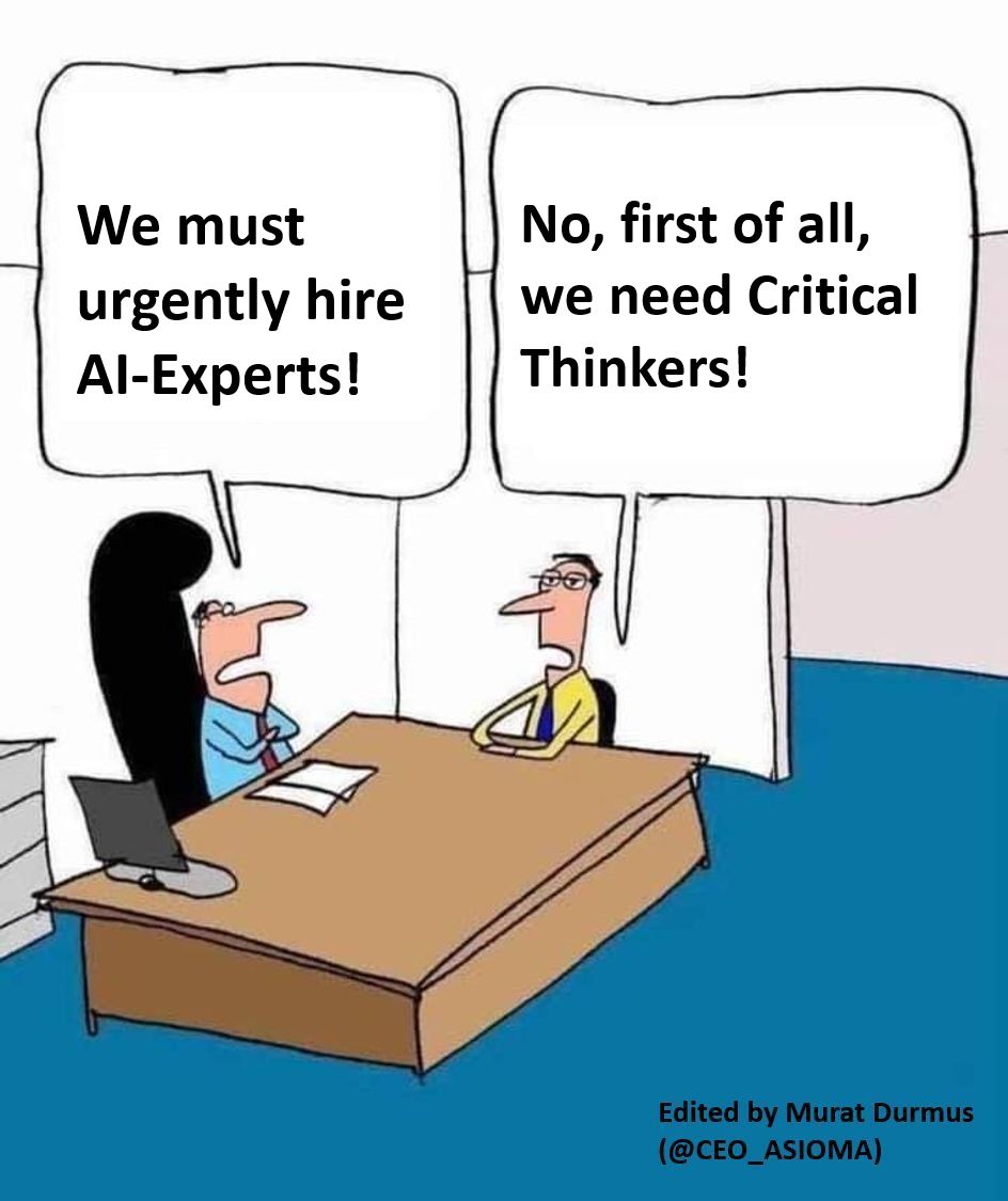 CEO_AISOMA's tweet photo. In today's world, it is crucial to have strong #criticalthinking skills to navigate the complexities of a society infused with AI.
Recommended Book: "Critical Thinking is Your Superpower"๐https://t.co/eyuwrJu0oi
#AI #MindfulAI https://t.co/Saq3yniZvH