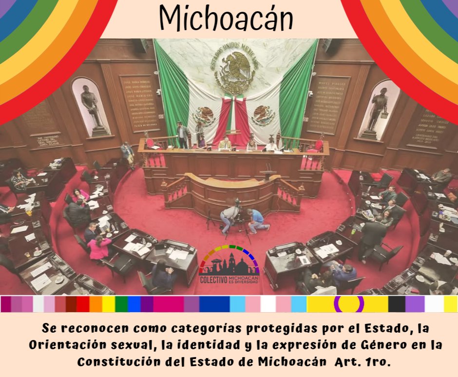 EsDiversidad's tweet photo. Celebramos la aprobación de la iniciativa de ley presentada por el Dip. @hrangel_v reconocemos la voluntad política del @CongresoMich para su aprobación.
#OrientacionSexual #IdentidadDeGenero #ExpresionDeGenero A La Constitución.
#Michoacán. #OSIG #LGBT https://t.co/PKPFqPMakc