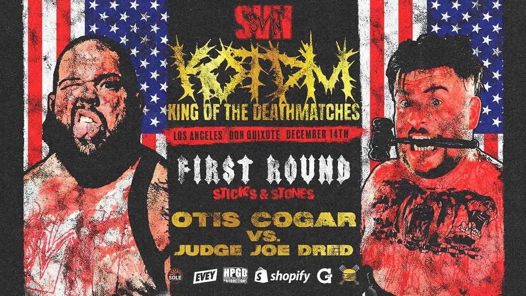 Larry Legend (@blklkp) on Twitter photo Straight from #TheCityOfAngels IT’S GOING DOWN 2morrow night!
#Live from <a href="/DonQuixoteLA/">Don Quixote</a> it’s the GODDAMN #KOTDM!
#PublicAnimalNumber1SHLAK v <a href="/NinjaMack1/">Ninja Mack</a>
<a href="/OfficialMasada/">Official Masada</a> v <a href="/TheJakeCrist/">Jake Crist</a>
<a href="/OrinVeidt/">Oʀɪɴ Vᴇɪᴅᴛ</a> v <a href="/HoodFoot418/">HF</a>
@judgejoedred v <a href="/Otis_Cogar/">Otis Cogar</a> a whole shitload of ultraviolence!! Straight from #TheCityOfAngels IT’S GOING DOWN 2morrow night!
#Live from <a href="/DonQuixoteLA/">Don Quixote</a> it’s the GODDAMN #KOTDM!
#PublicAnimalNumber1SHLAK v <a href="/NinjaMack1/">Ninja Mack</a>
<a href="/OfficialMasada/">Official Masada</a> v <a href="/TheJakeCrist/">Jake Crist</a>
<a href="/OrinVeidt/">Oʀɪɴ Vᴇɪᴅᴛ</a> v <a href="/HoodFoot418/">HF</a>
@judgejoedred v <a href="/Otis_Cogar/">Otis Cogar</a> a whole shitload of ultraviolence!!