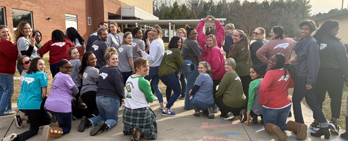 Today’s fun: underground staff spirit day. Some kids noticed our backwards shirts right away, others not so much. But we had fun, which is the best you can ask for on Friday, December 13. #CreekLife <a href="/DurhamPublicSch/">Durham Public Schools</a>