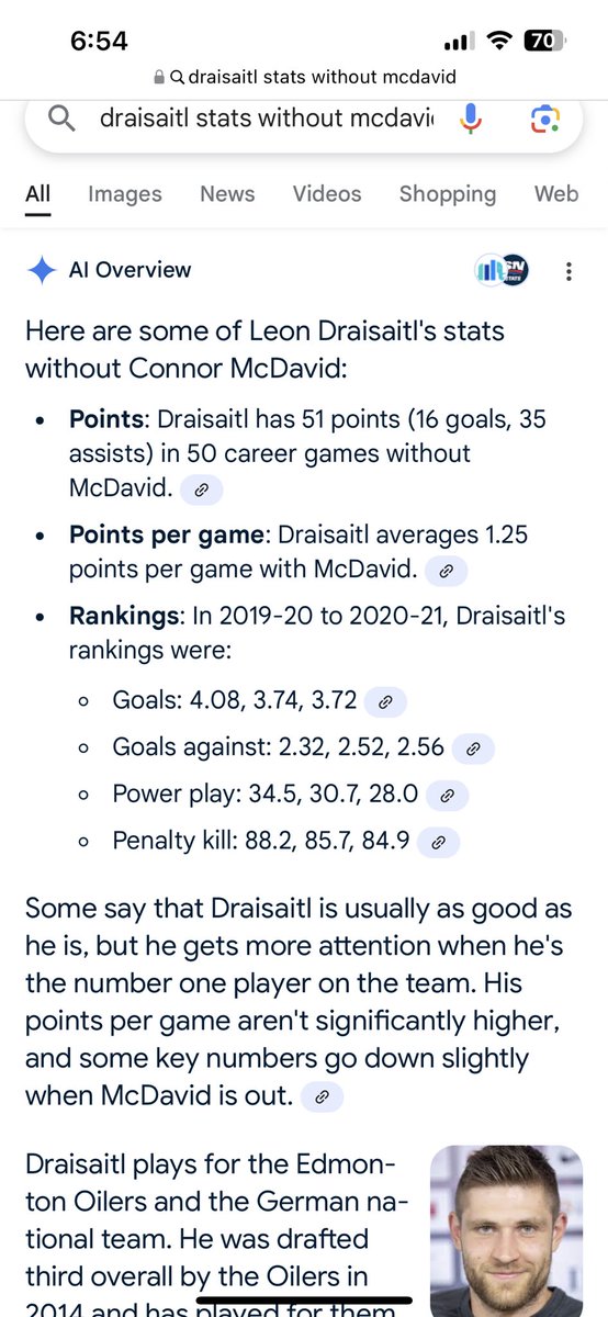 MattAdamowski's tweet photo. @FRASERARNOLD1 @ZakTheOilersFan Man I’m sorry but I’m not looking any harder than an easy good search. https://t.co/DdGlRwLtTU