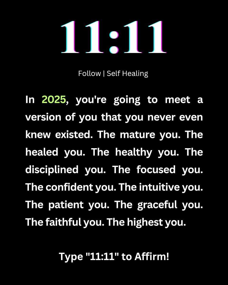 selfhealingpage's tweet image. 🚨 Type "11:11" to Affirm!