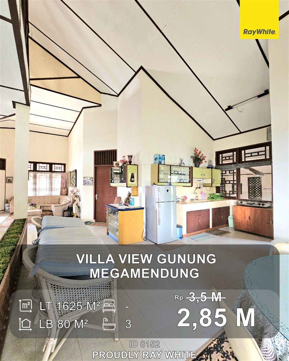 HaryadiRaywhite's tweet image. raywhitecipete.net//ListingView/D…
Cari Vila dengan view Gunung yang cantik?
Coba lihat ini dulu, harga murah dan nego sampai jadi 
Klik link di atas yah 
#villa #megamendung #puncak #properti #healing