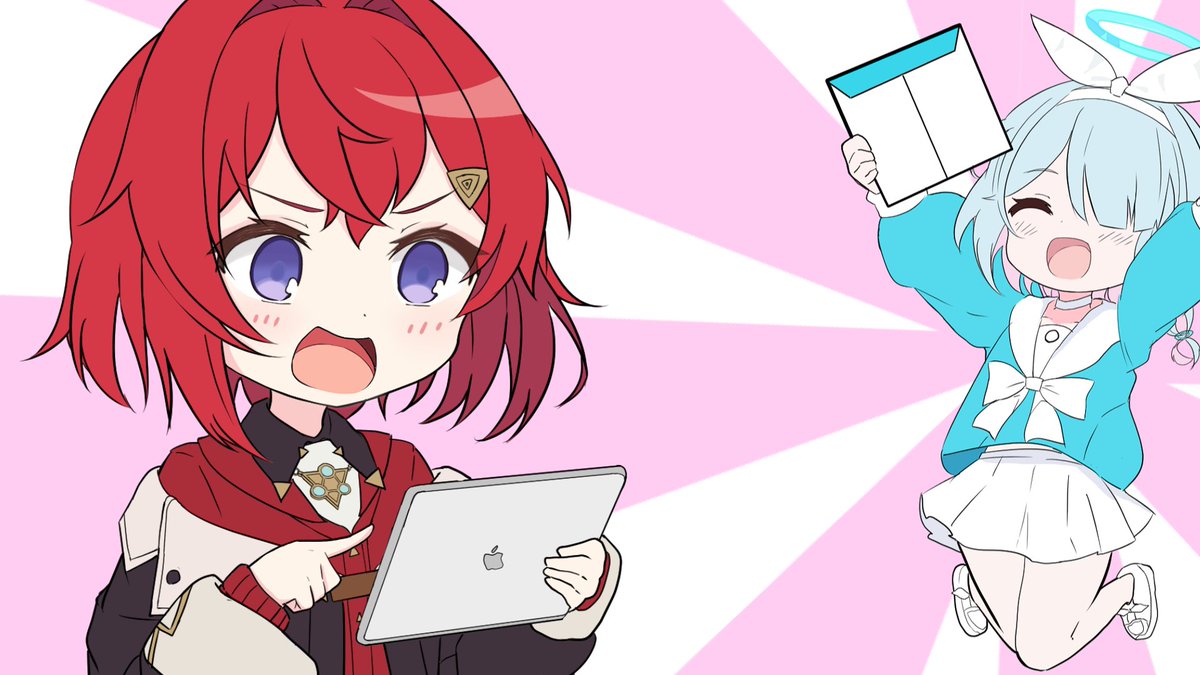 アンジュ・カトリーナ(にじさんじ) 「いつもの引用元の動画用に描いた一枚絵も #絵ンジュ」|あにのイラスト