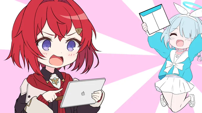 いつもの引用元の動画用に描いた一枚絵も #絵ンジュ