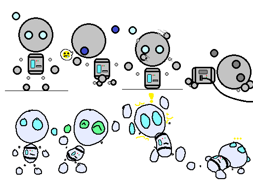 GMindRetro's tweet photo. Some poses of Boboy I drew a while ago. Which style do you like better? I'd say I like the bottom one as it's more expressive and easier to draw.
#pixelart #pixelartist #characterdesign #originalcharacter #robot #digitalart #mspaint #cartoon #lowresolution #gameart #gamedev https://t.co/47SbygdBgn