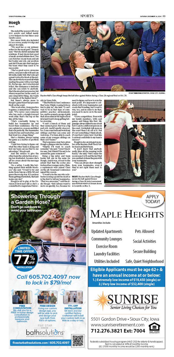 The Journal’s Small School All-Area Volleyball Team

It is led by Boyden-Hull’s all-state senior Clara Hoegh, who led the Comets back to state for the second straight season. <a href="/bh_csd/">Boyden-Hull Community Schools</a> 

#iahsvb