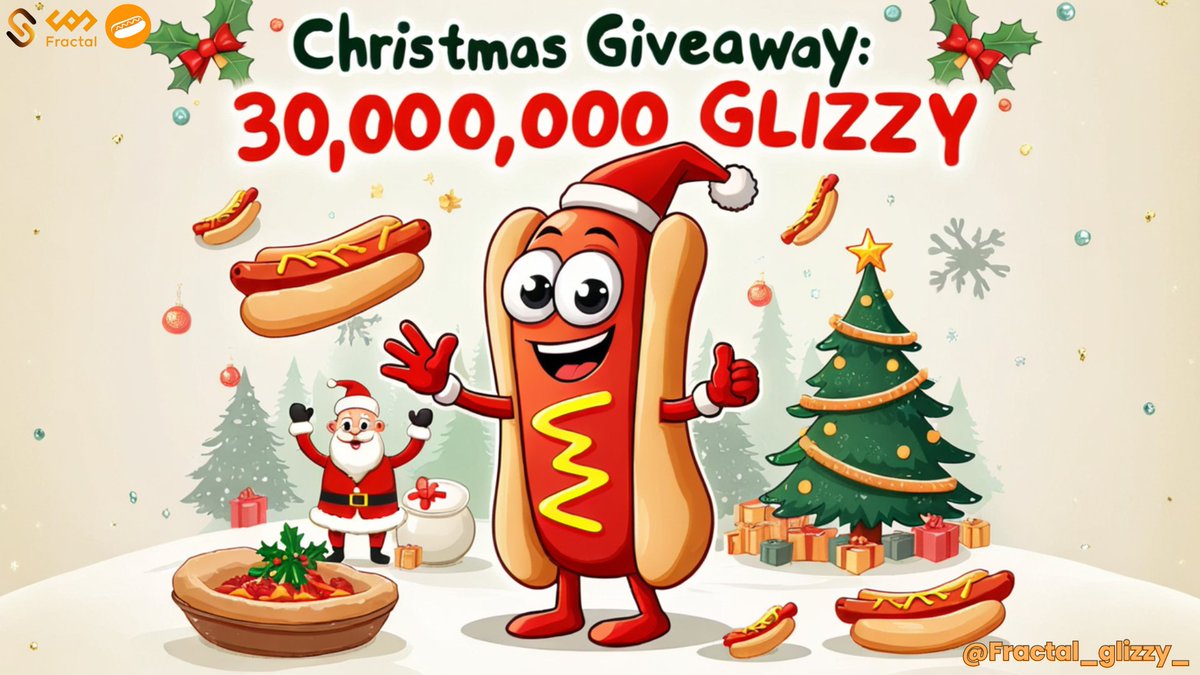 🧡Christmas Giveaway!

Christmas is here! We will be giving away 30,000,000 #GLIZZY!🥳🥳
Unleash your creativity and show off what you believe to be the most distinctive GLIZZY(hot dog), making this Christmas even better with GLIZZY!

Duration: 2024/12/14 - 2024/12/31

How to
