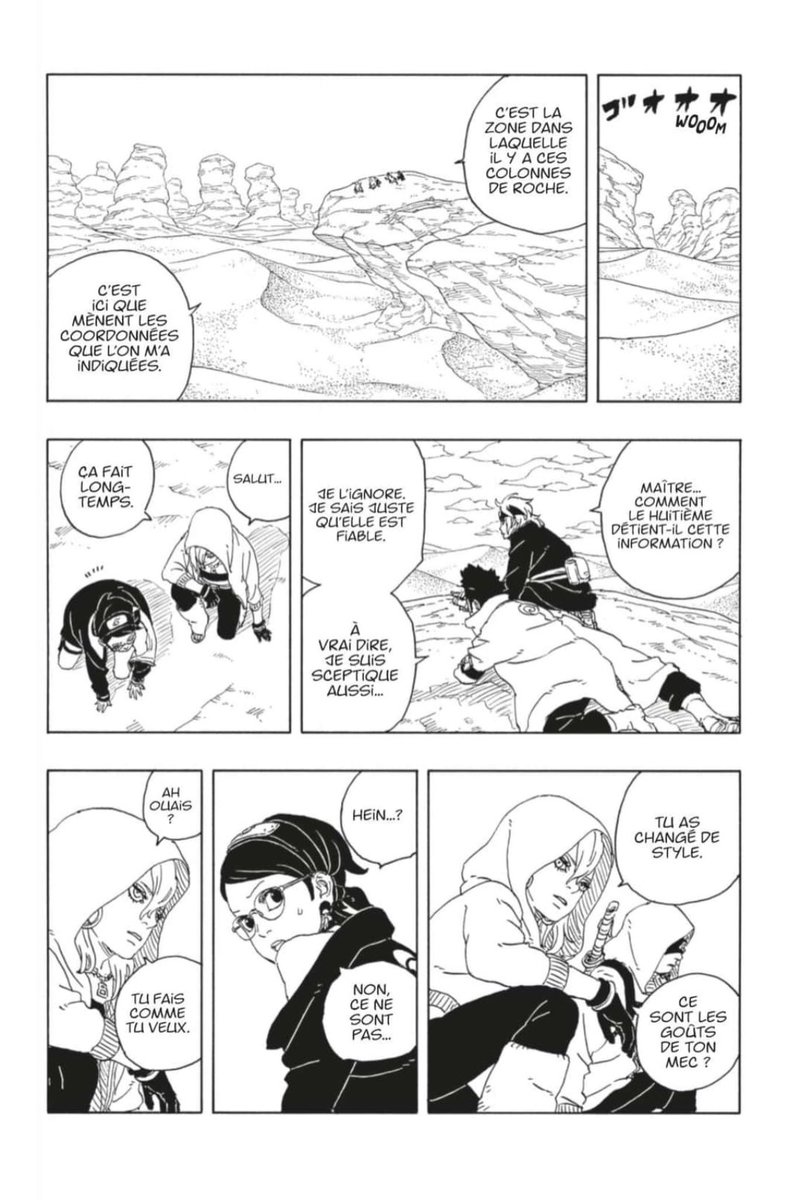 YamiGOAT15's tweet photo. Mdr même à Suna ça remarque l’attachement énorme de Sarada envers Boruto. Sarada nie clairement la réalité à Yodo mdrr. #BorutoTwoBlueVortex16 #Boruto96 https://t.co/fxPhwvHQow