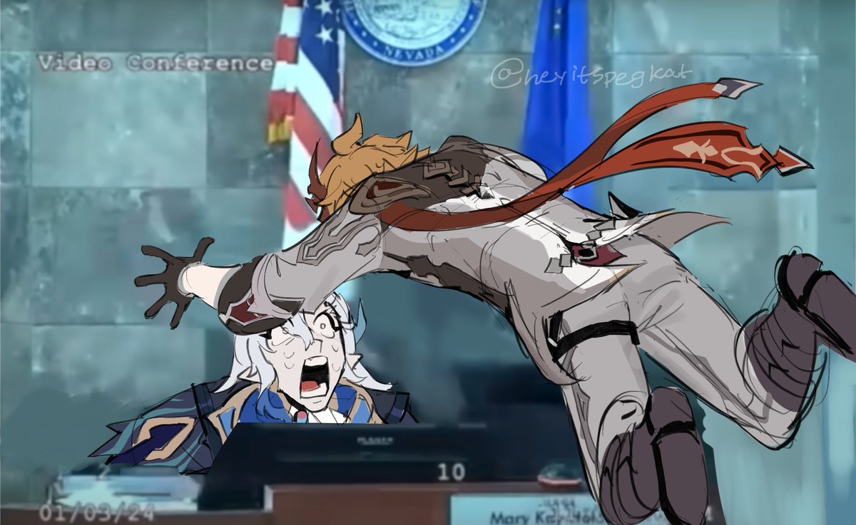 112k likes… for Childe jumping Neuvillette😭